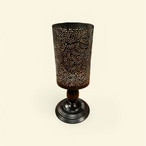 Bath & Body Works Black Metal Leaf Lantern